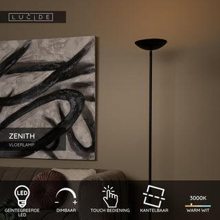 ZENITH - Floor lamp - LED Dimmable - 1x20W 3000K - Black