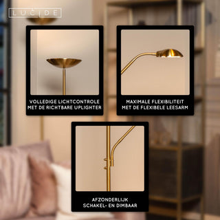 ZENITH - Liseuse - LED Var. - 3000K - Or mat / Laiton
