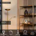 ZENITH - Liseuse - LED Var. - 3000K - Or mat / Laiton