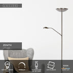 ZENITH - Reading lamp - LED Dimmable - 3000K - Matt chrome