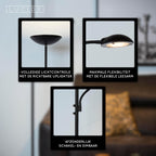 ZENITH - Leeslamp - LED Dimb. - 3000K - Zwart