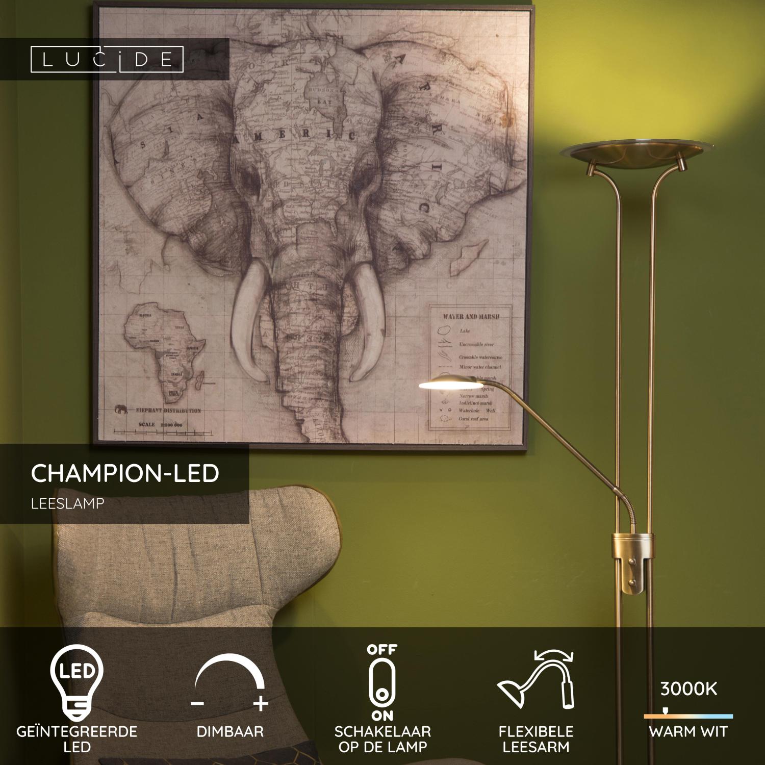 CHAMPION-LED - Leeslamp - LED Dimb. - 3000K - Brons