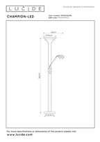 CHAMPION-LED - Liseuse - Ø 30 cm - LED Var. - 3000K - Noir
