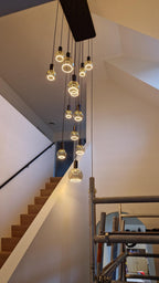 Pendant lamp MADOX 5-WAVE E27 black