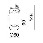 Tuup Basic Semi-inbouw plafondspot