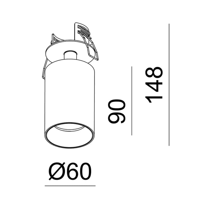 Tuup Basic Semi-inbouw plafondspot