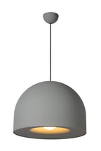 AKRON - Hanglamp - Ø 50 cm - 1xE27 - Geschikt voor vide en hoge plafonds - Grijs