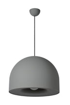 AKRON - Hanglamp - Ø 50 cm - 1xE27 - Geschikt voor vide en hoge plafonds - Grijs
