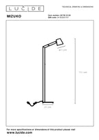 MIZUKO - Leeslamp - Ø 13 cm - 1xE14 - Zwart