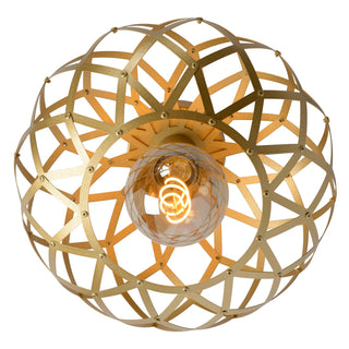 WOLFRAM - Plafonnière - Ø 30 cm - 1xE27 - Mat Goud / Messing