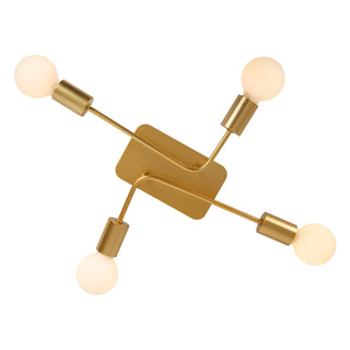 LESTER - Ceiling light - 4xE27 - Matt Gold / Brass