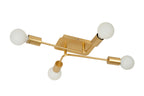 LESTER - Ceiling light - 4xE27 - Matt Gold / Brass