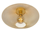 MESH - Plafonnière - Ø 45 cm - 1xE27 - Mat Goud / Messing