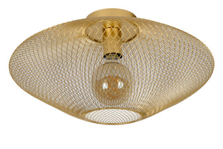 MESH - Plafonnière - Ø 45 cm - 1xE27 - Mat Goud / Messing