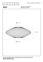 MESH - Plafonnière - Ø 45 cm - 1xE27 - Mat Goud / Messing