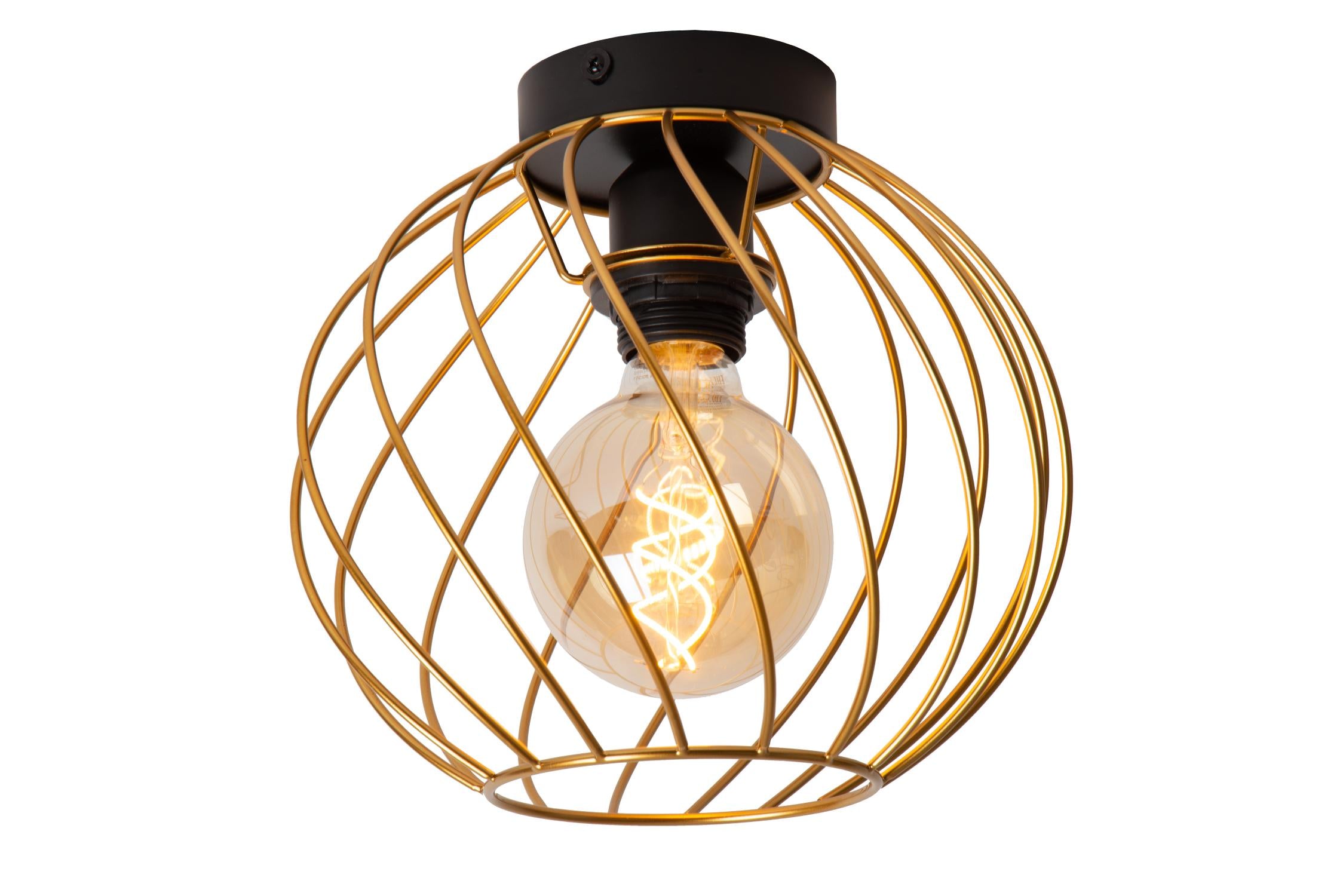 DANZA - Ceiling light - Ø 25 cm - 1xE27 - Matt Gold / Brass