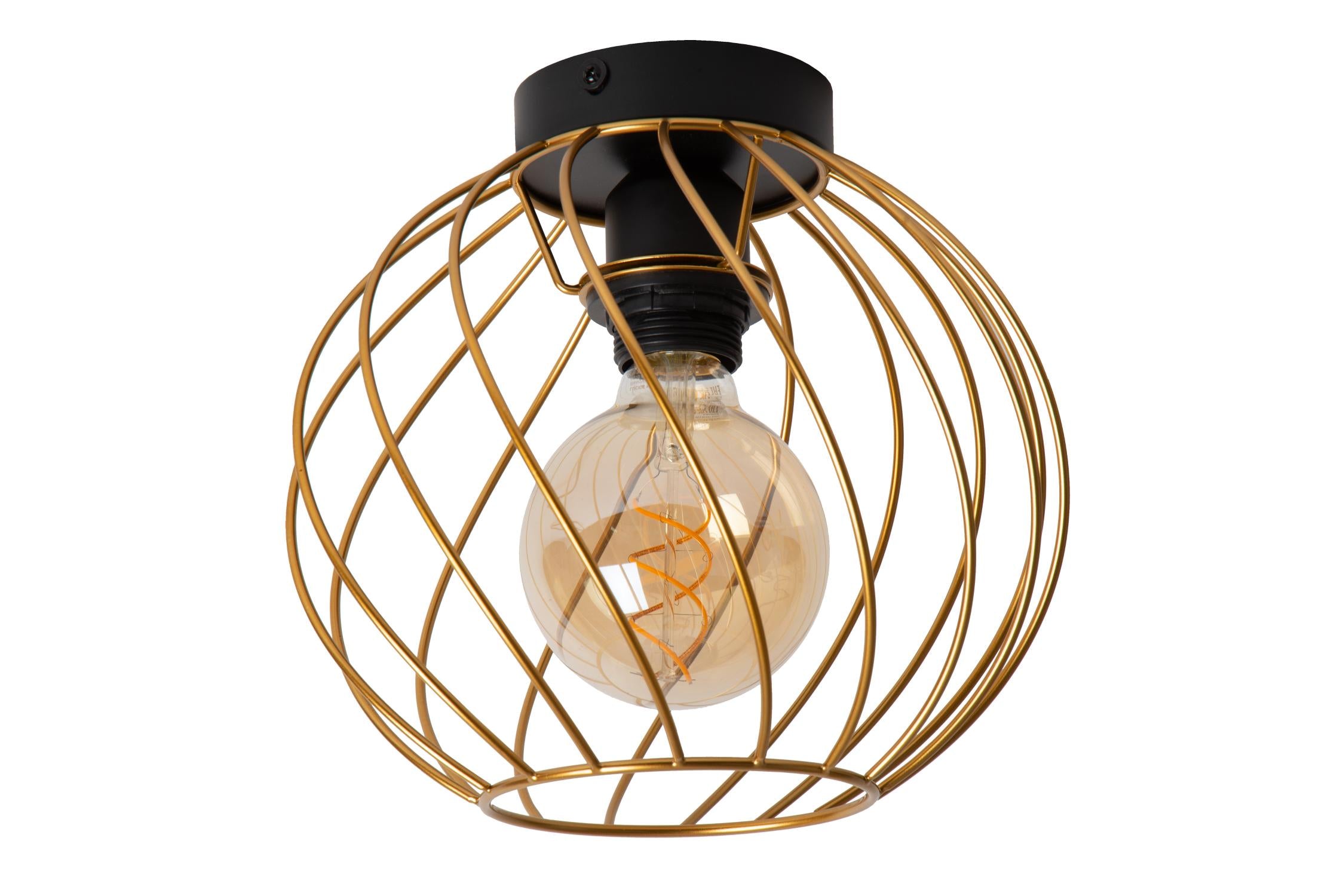 DANZA - Ceiling light - Ø 25 cm - 1xE27 - Matt Gold / Brass