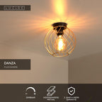 DANZA - Ceiling light - Ø 25 cm - 1xE27 - Matt Gold / Brass