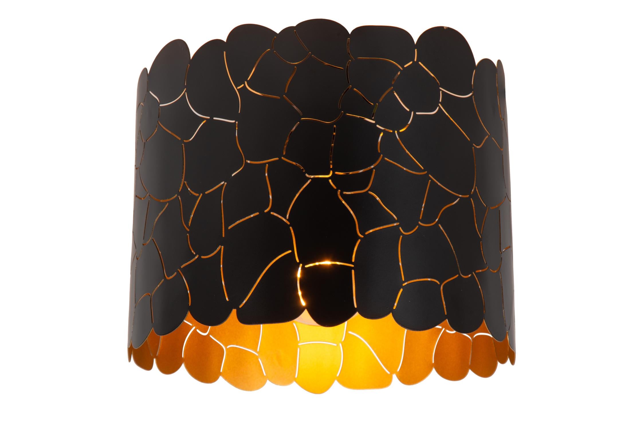 ALMELO - Plafonnier - Ø 25,5 cm - 1xE27 - Noir
