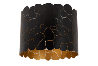 ALMELO - Plafonnier - Ø 25,5 cm - 1xE27 - Noir