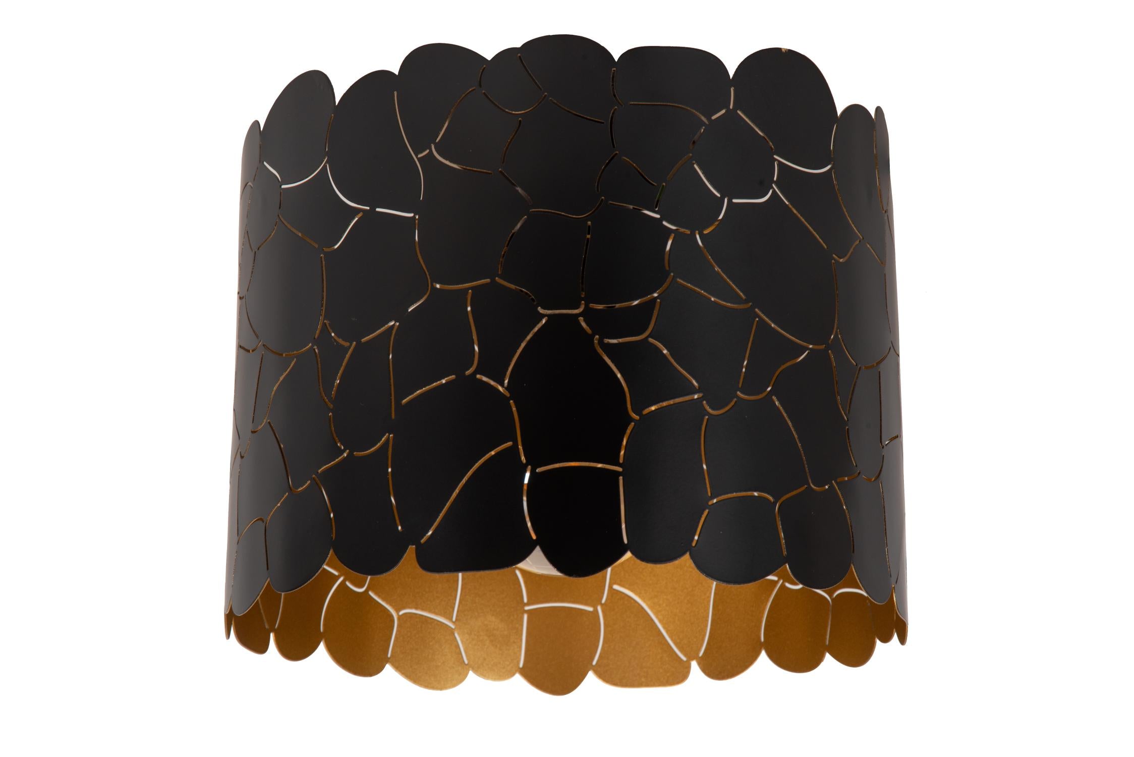 ALMELO - Plafonnier - Ø 25,5 cm - 1xE27 - Noir