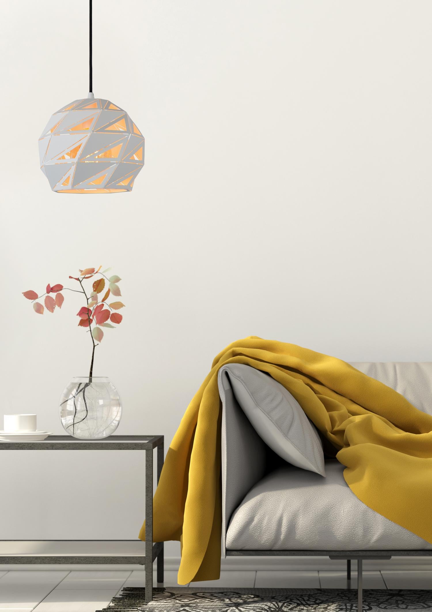 MALUNGA - Hanglamp - Ø 25 cm - 1xE27 - Wit