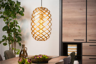 WOLFRAM - Hanglamp - Ø 32 cm - 1xE27 - Mat Goud / Messing