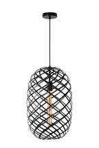WOLFRAM - Hanglamp - Ø 32 cm - 1xE27 - Zwart
