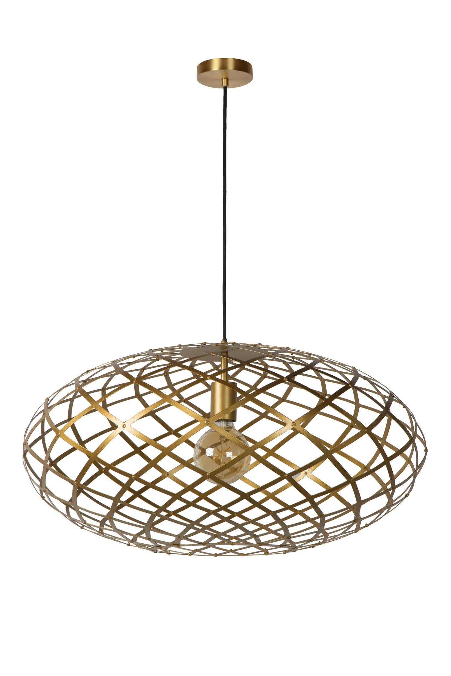 WOLFRAM - Hanglamp - Ø 65 cm - 1xE27 - Mat Goud / Messing