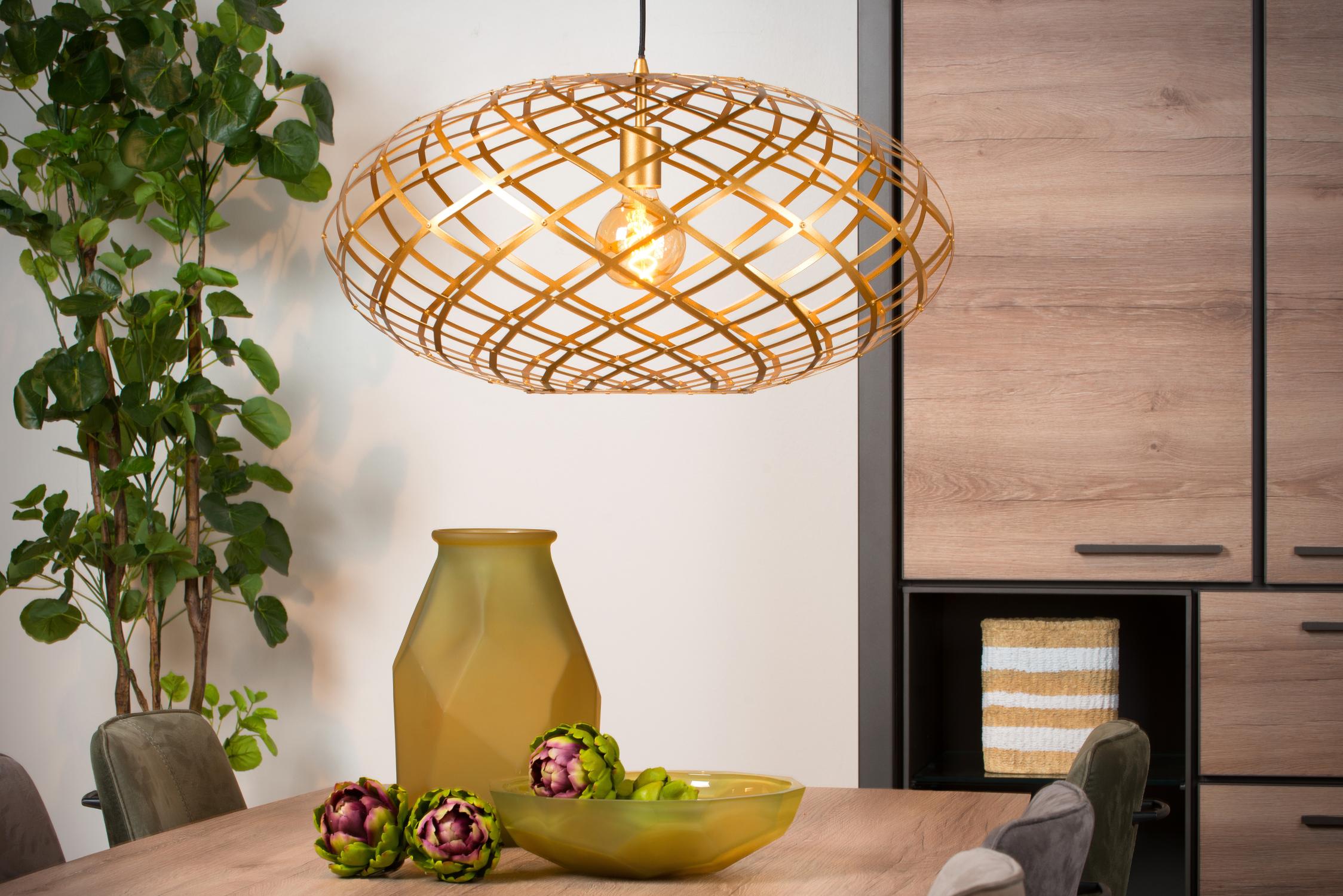 WOLFRAM - Hanglamp - Ø 65 cm - 1xE27 - Mat Goud / Messing