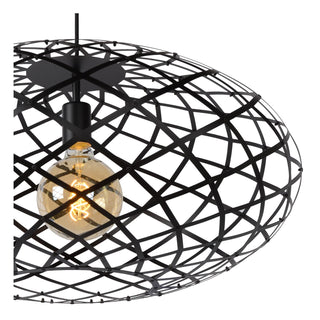 WOLFRAM - Hanglamp - Ø 65 cm - 1xE27 - Zwart