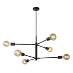 LESTER - Hanglamp - 6xE27 - Zwart