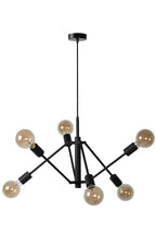 LESTER - Hanglamp - 6xE27 - Zwart