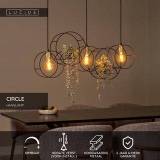 CIRCLE - Hanglamp - 3xE27 - Zwart