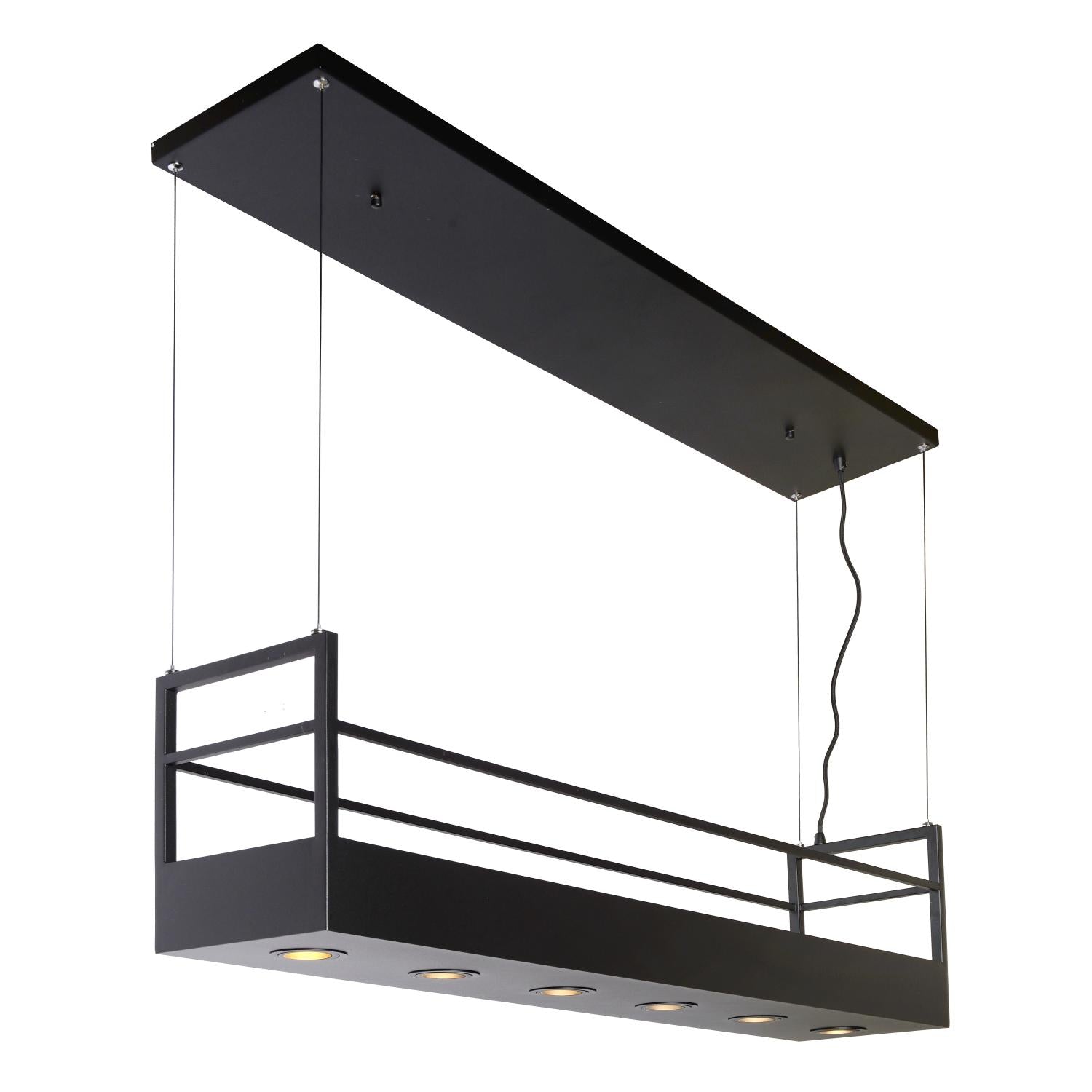 MIRAVELLE - Suspension - 6xGU10 - Noir