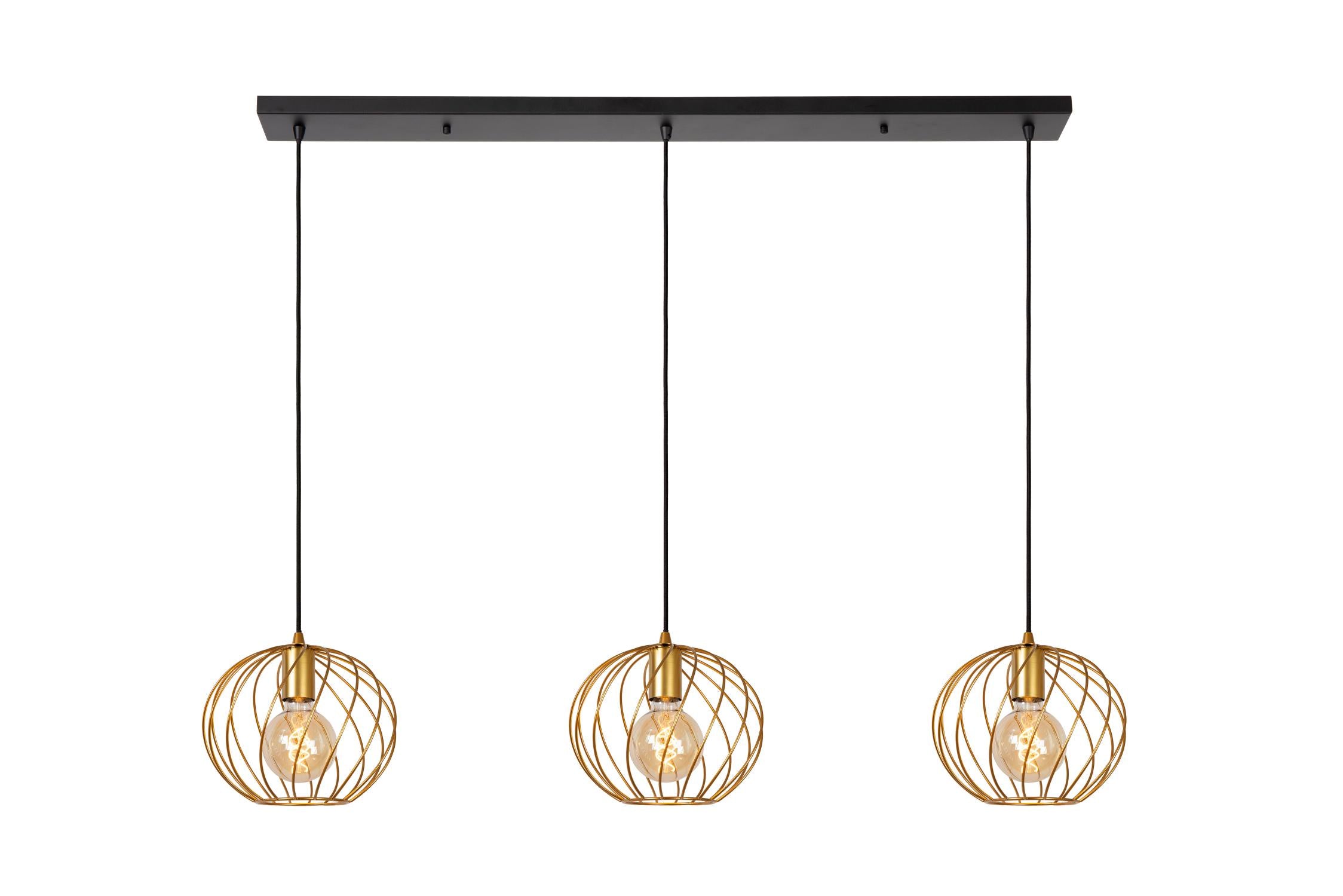 DANZA - Suspension - 3xE27 - Or mat / Laiton