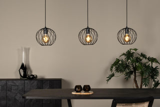 DANZA - Hanglamp - 3xE27 - Zwart