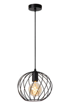 DANZA - Hanglamp - Ø 25 cm - 1xE27 - Zwart