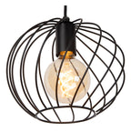 DANZA - Hanglamp - Ø 25 cm - 1xE27 - Zwart