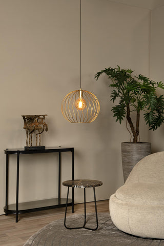 DANZA - Hanglamp - Ø 40 cm - 1xE27 - Mat Goud / Messing