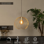 DANZA - Hanglamp - Ø 40 cm - 1xE27 - Mat Goud / Messing