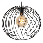 DANZA - Hanglamp - Ø 40 cm - 1xE27 - Zwart