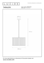 TAGALOG - Suspension - Ø 40 cm - 1xE27 - Noir
