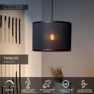 TAGALOG - Suspension - Ø 40 cm - 1xE27 - Noir