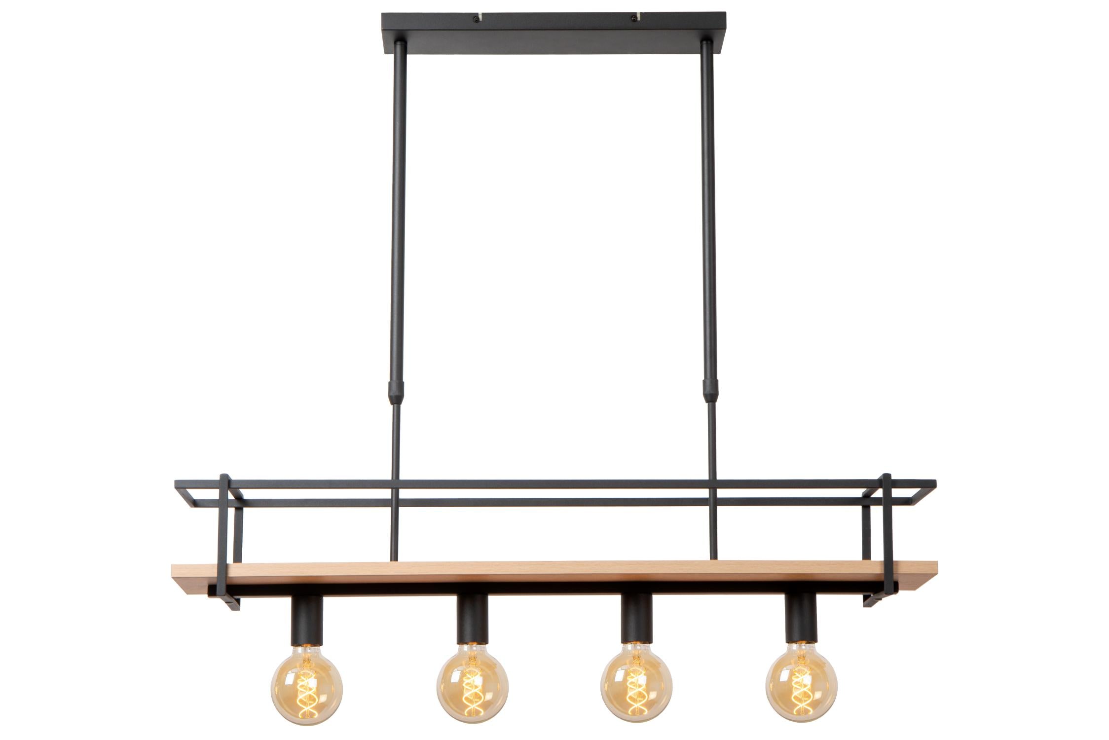 MILONGA - Pendant light - 4xE27 - Black