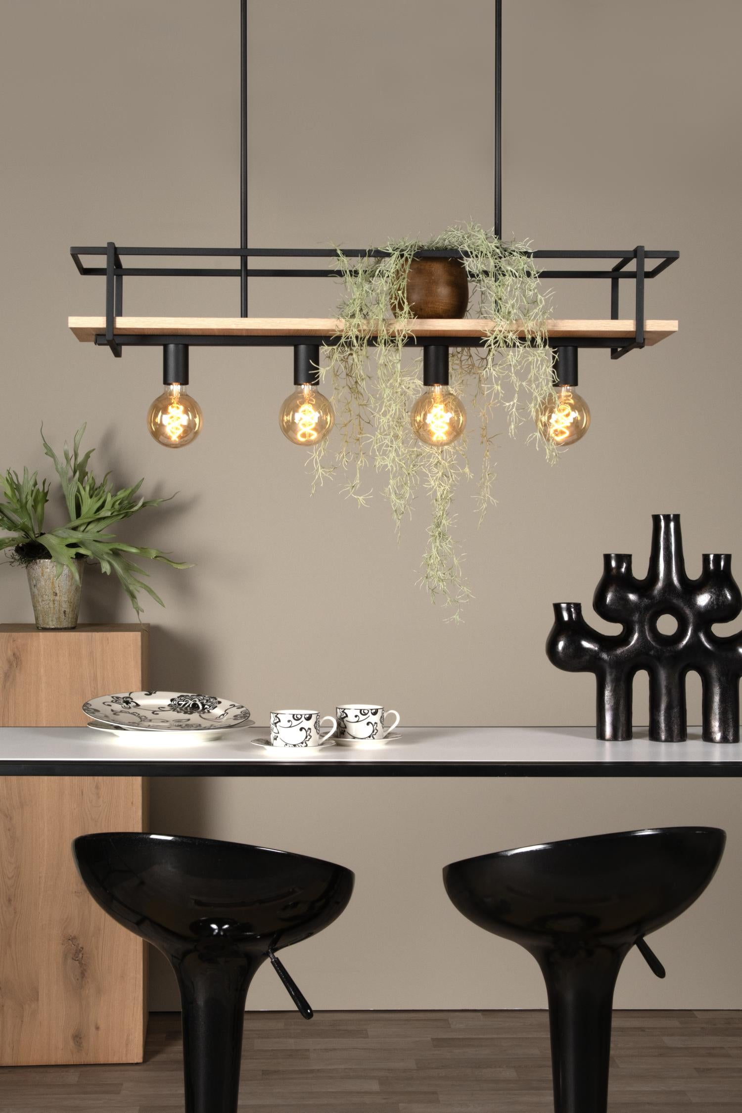 MILONGA - Pendant light - 4xE27 - Black