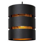 ROSAS - Suspension - Ø 43 cm - 3xE27 - Noir