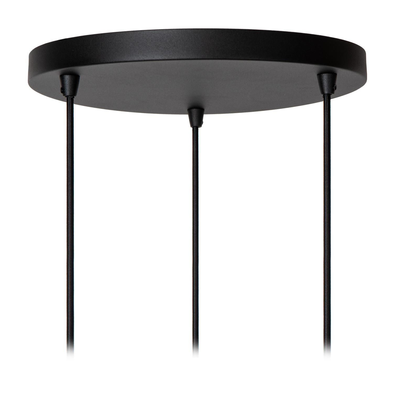 ROSAS - Suspension - Ø 43 cm - 3xE27 - Noir