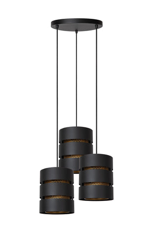 ROSAS - Suspension - Ø 43 cm - 3xE27 - Noir