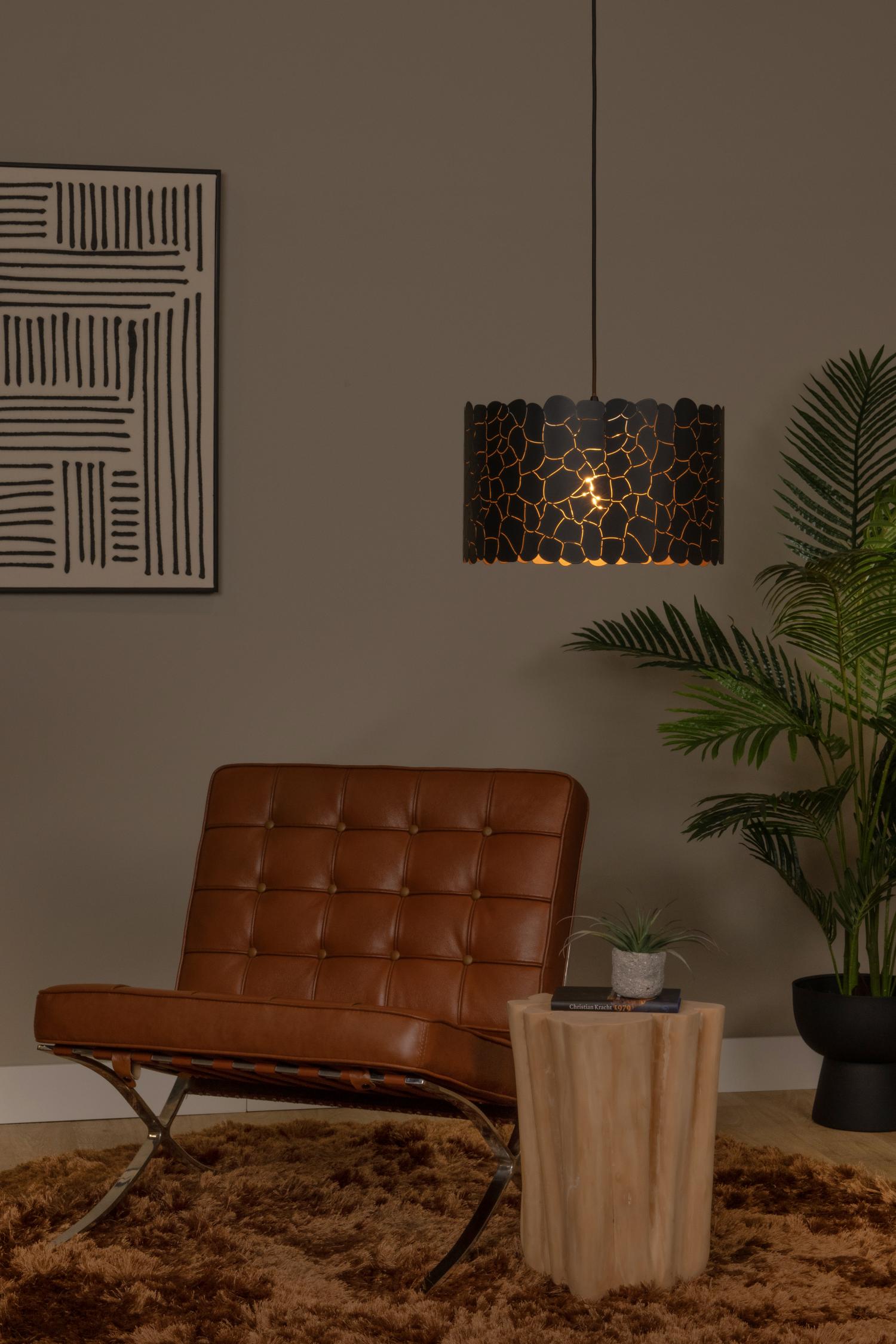 ALMELO - Hanglamp - Ø 40 cm - 1xE27 - Zwart